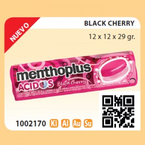 Menthoplus Acidos Black Cherry 12 x 12 x 29 gr